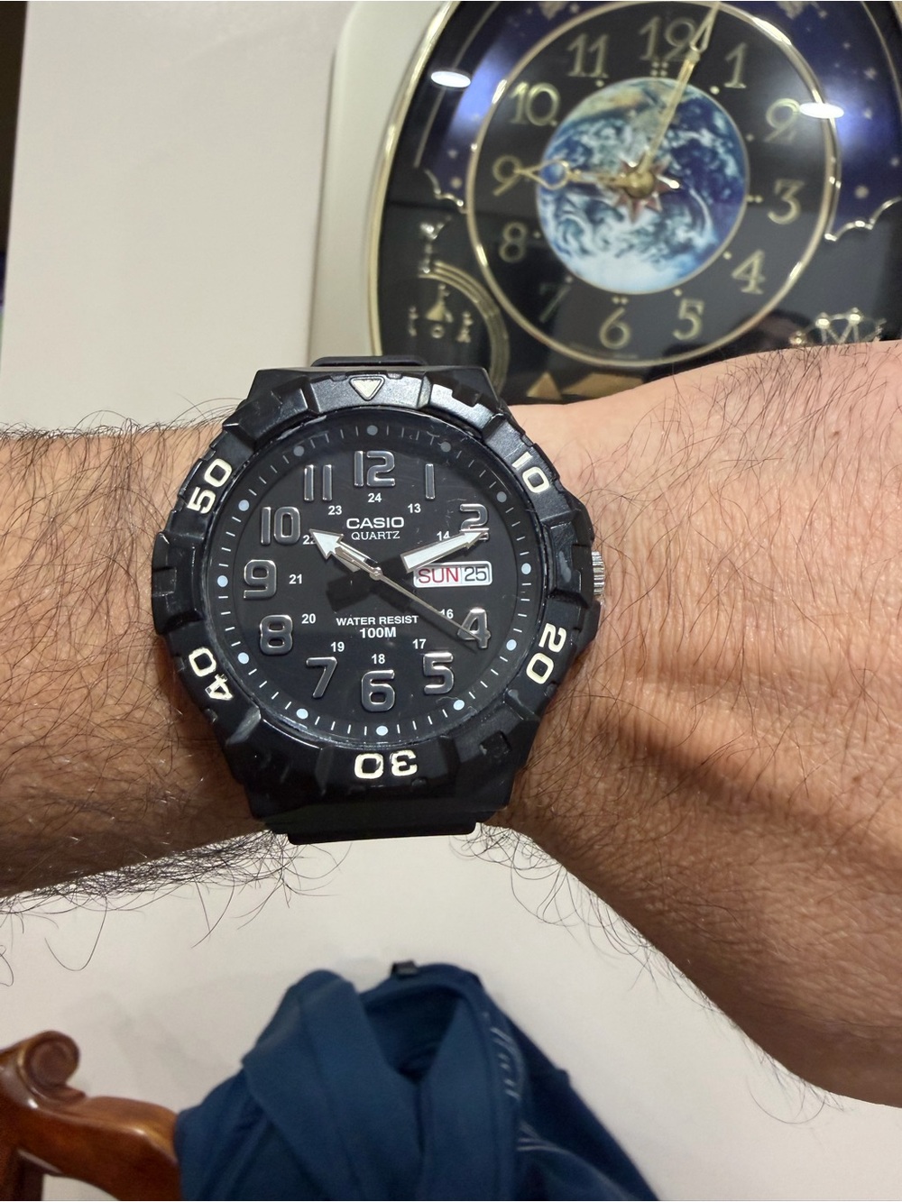 Casio MRW-210H-1AV Men's Oversized Diver-Style Sport Watch - Black Resin